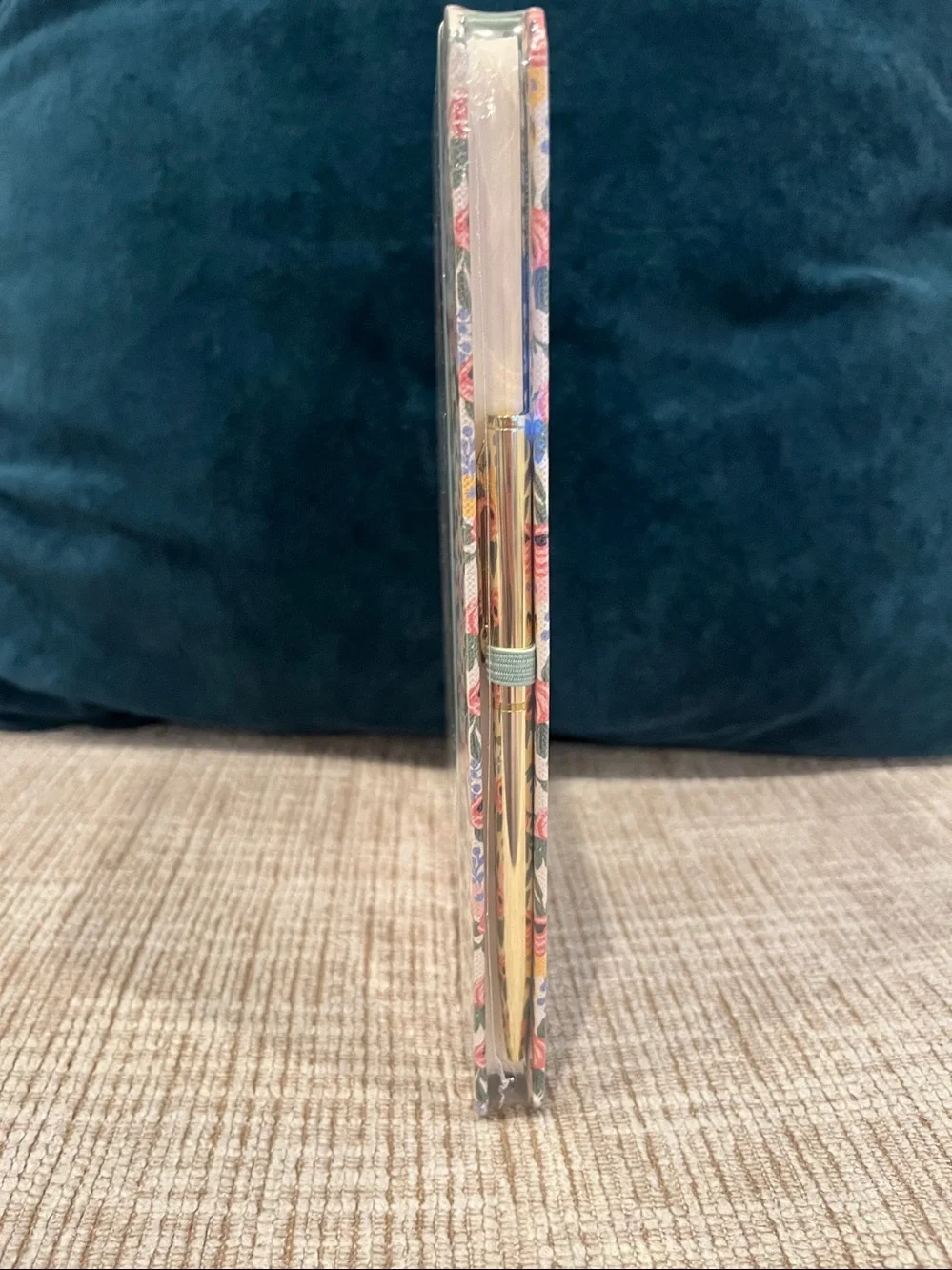 Floral Hardcover Journal Pink, Yellow, Green “Rosa” includes pen
